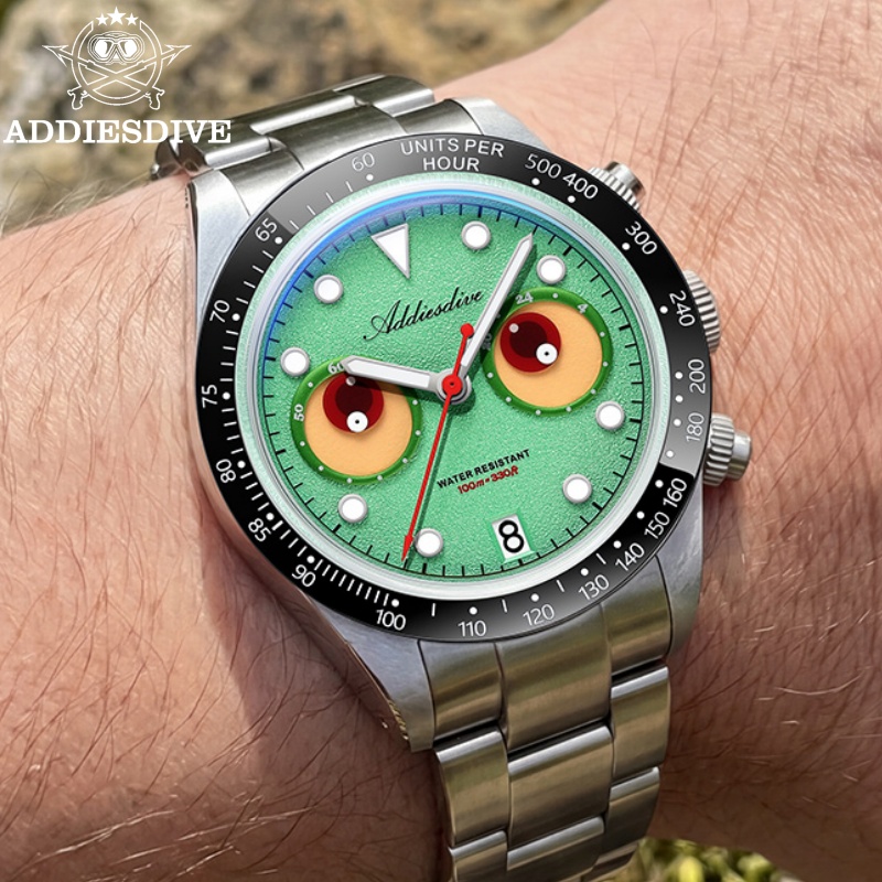 Watch Crown Pusher - Jam Tangan Pria ADDIESDIVE Merek Ternama,