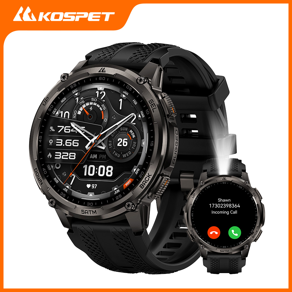 Smartwatch Rugged Watches For Men - KOSPET TANK T4C Jam Tangan Pintar