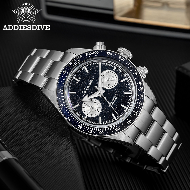 Watch Crown Pusher - ADDIESDIVE VK64 Jam Tangan Kuarsa Chronograph