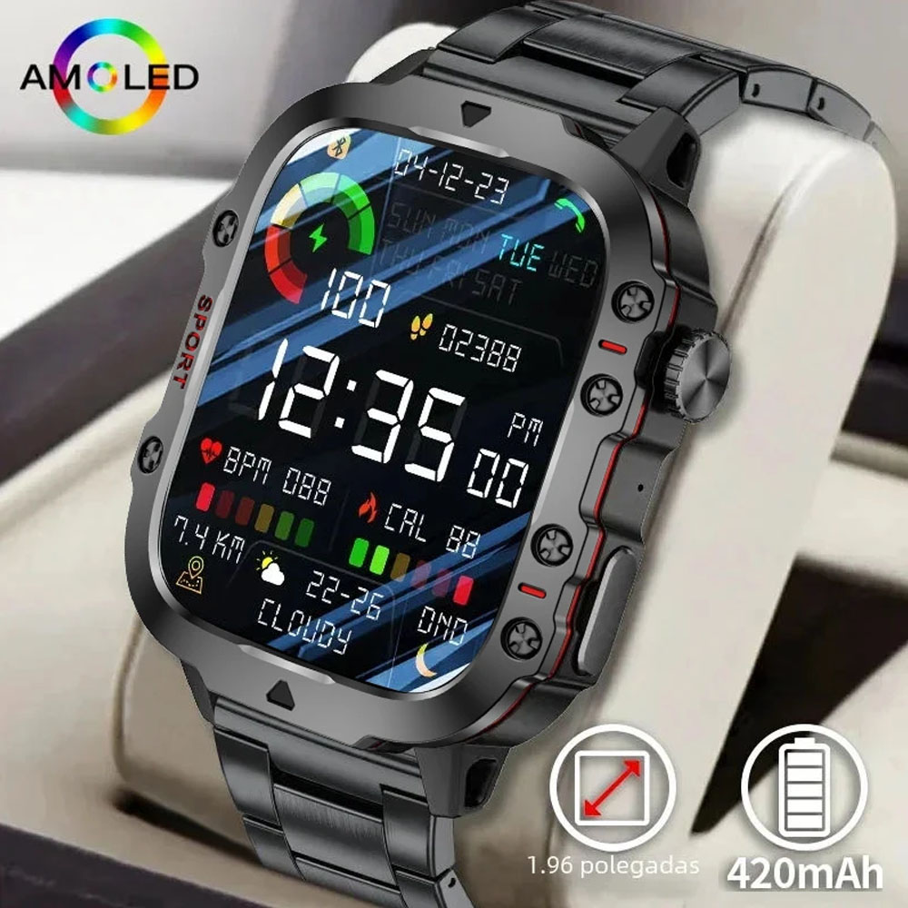 Jam Tangan Pintar Pria Tangguh - Smartwatch Rugged Watches For Men ulasan dan harga