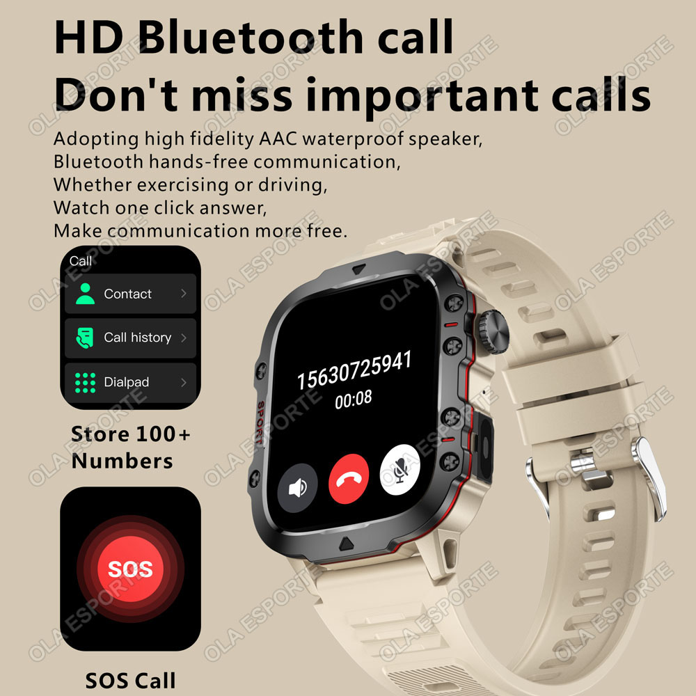 Jam Tangan Pintar Pria Tangguh - Smartwatch Rugged Watches For Men ulasan dan harga