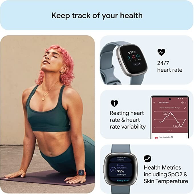 Fitbit Versa 4 Jam Tangan Pint - Smartwatch Watches Digital ulasan dan harga