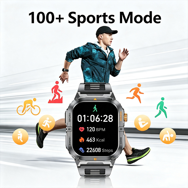 Jam Tangan Pintar Militer Tang - Smartwatch Rugged Watches For Men ulasan dan harga