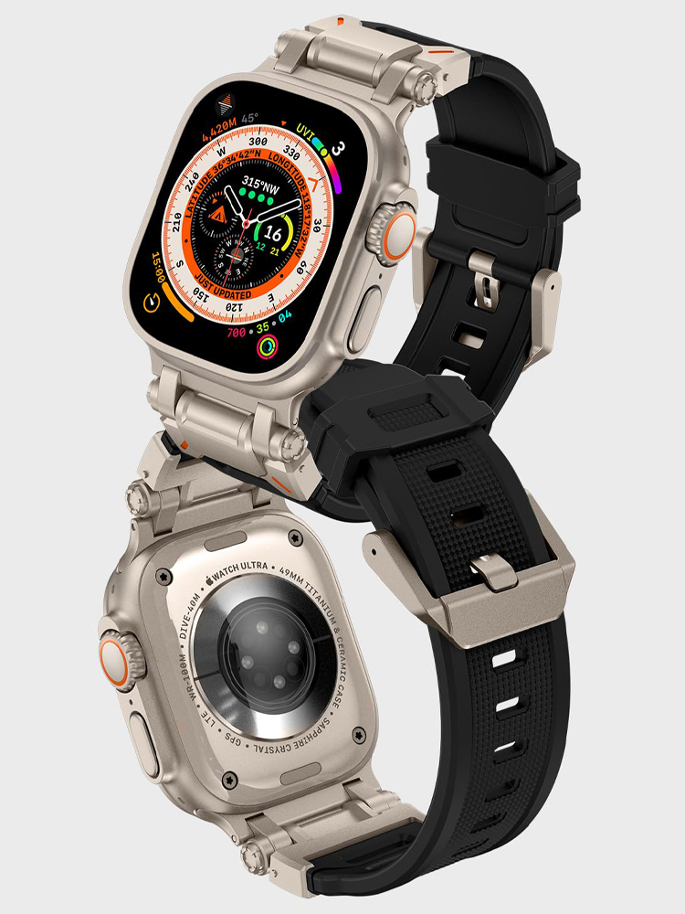 Tali silikon untuk jam Apple,  - Smartwatch Rugged Watches For Men ulasan dan harga