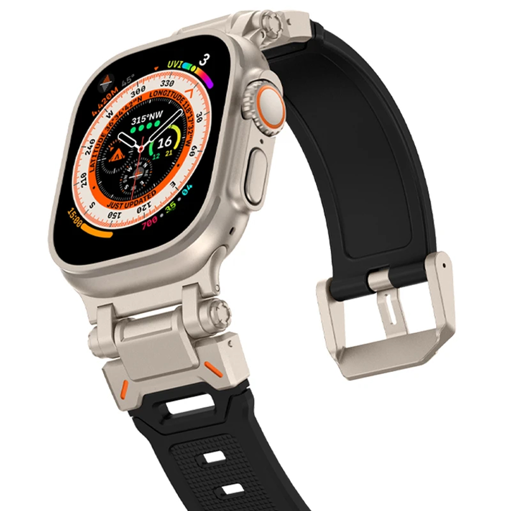 Tali silikon untuk jam Apple,  - Smartwatch Rugged Watches For Men ulasan dan harga