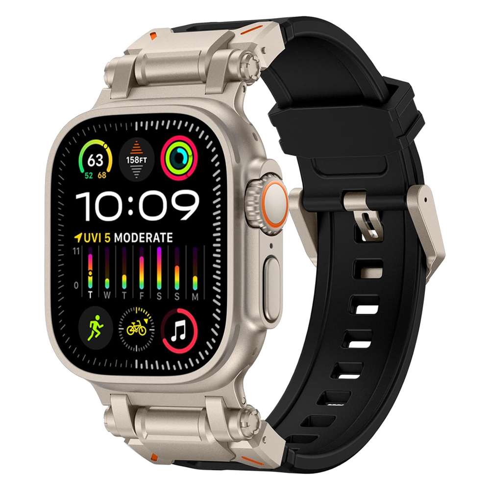 Tali silikon untuk jam Apple,  - Smartwatch Rugged Watches For Men ulasan dan harga