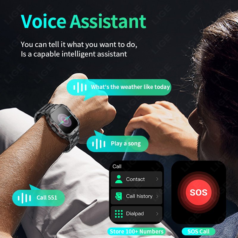 Jam Tangan Pintar Kebugaran Mi - Smartwatch Rugged Watches For Men ulasan dan harga