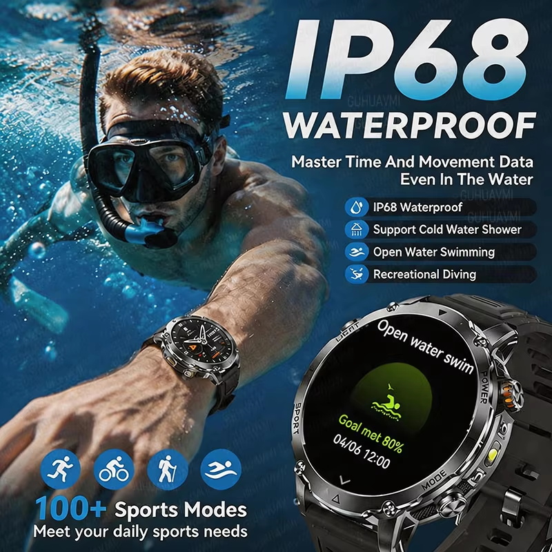 Jam Tangan Pintar Militer Outd - Smartwatch Rugged Watches For Men ulasan dan harga