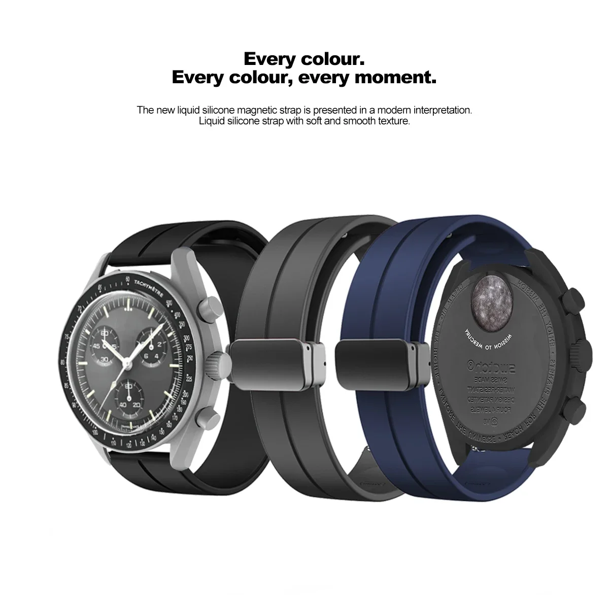 Tali silikon untuk Omega X Swa - Watches Omega ulasan dan harga
