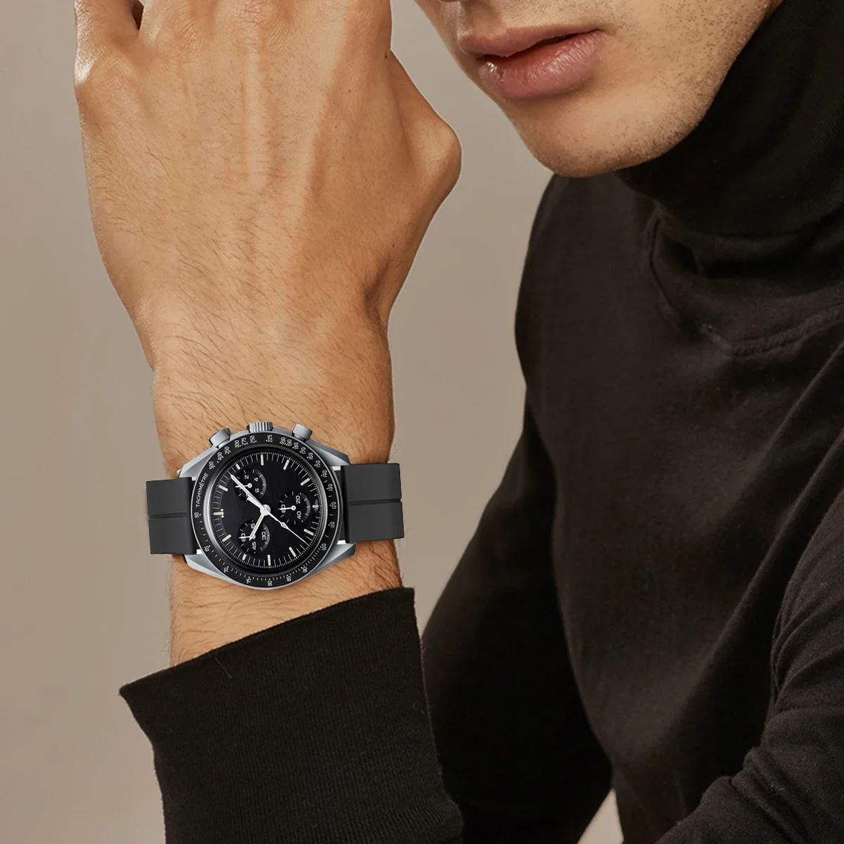 Tali silikon untuk Omega X Swa - Watches Omega ulasan dan harga