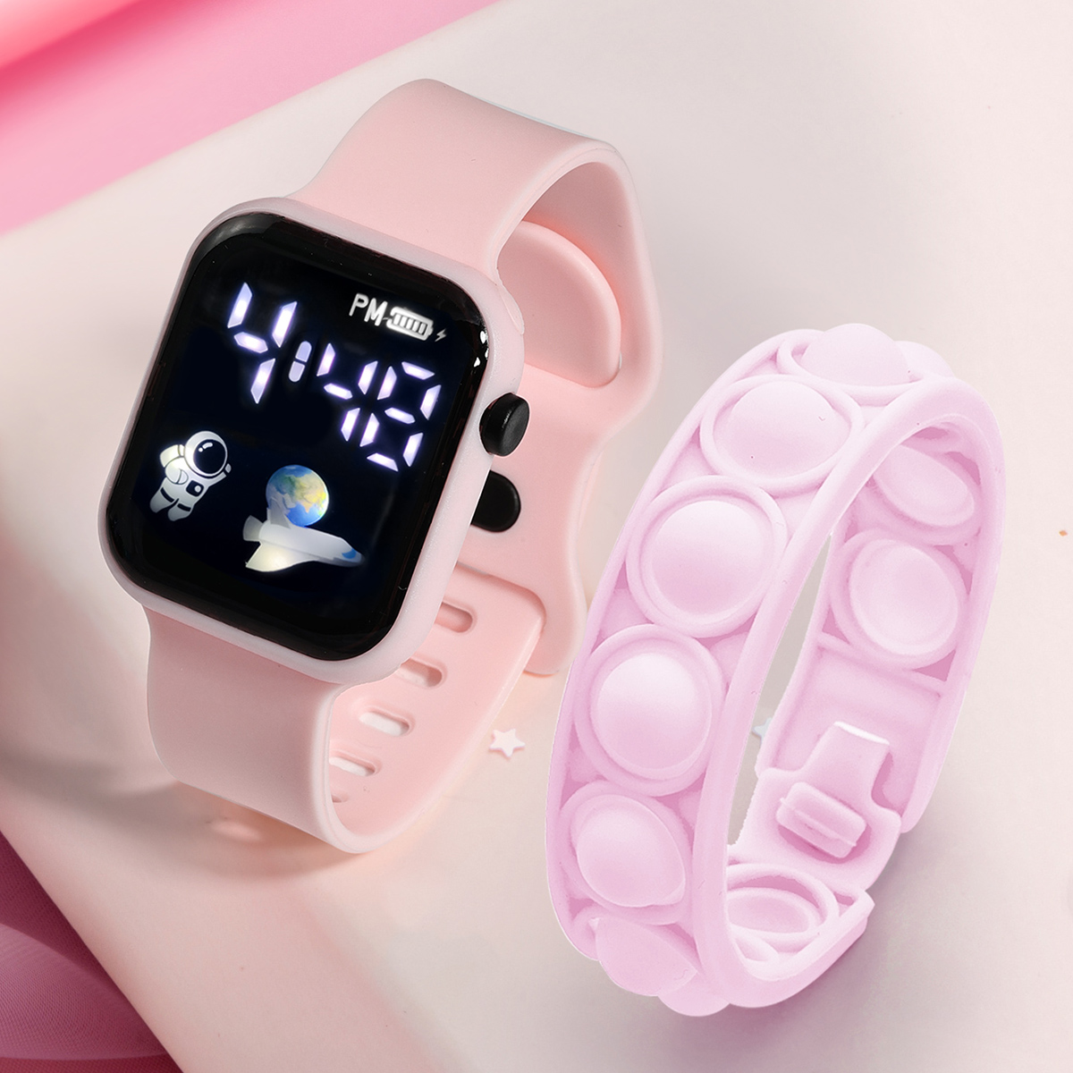 Jam tangan pintar anak, 2 buah - Smartwatch Watches Digital ulasan dan harga